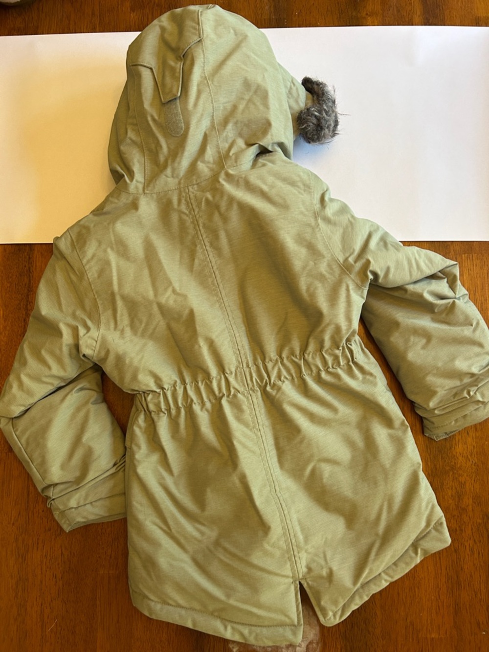 Columbia Nordic Strider II Girls XXS 4/5 Green Omni-Heat Parka Faux Fur - Picture 8 of 11